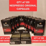 Peet's Coffee Espresso (10X) Crema Scura (2X) Big Bang Intensity 9 *box Damage*. Fixed Price $24.00.