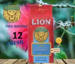 12 Bags Chocolate Macadamia Nut Coffee 10OZ Ground Apg Lion Light Roast. Fixed Price $185.25.