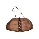 Vintage Inge Christopher Brown Caramel Jeweled Beaded Evening Bag Purse Cocktail. Fixed Price $30.42.