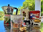 Bad Bunny Dtmf Puerto Rican Coffee Benito Box With Greca, Mug, + Swag. Fixed Price $65.00.
