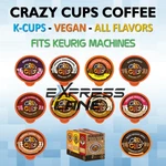 Crazy Cups Coffee 22 Vegan Capsule Pod Light/medium/dark Roast Lot Flavors. Fixed Price $29.00.