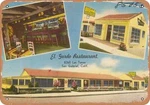 Metal Sign - California Postcard El Gordo Restaurant, 8360 Las Tunas, San Gab. Fixed Price $19.95.