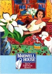 Maxwell House French Roast Coffee 1997 Postcard Linda Montgomery Art Kraft. Fixed Price $6.74.