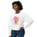 Aloha Floral Design Sweatshirt Hawaiian Hibiscus Crew. Fixed Price $45.00.