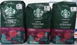 Starbucks Caffe Verona Whole Bean Coffee 3 Packages Dark Roast. Fixed Price $29.00.