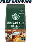 Starbucks Arabica Beans Breakfast Blend, Medium Roast Ground Coffee, 12 Oz. Fixed Price $6.60.