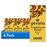 (6 Pack) Gevalia Traditional Roast Ground Coffee, 12 Oz. Bag. Fixed Price $65.56.
