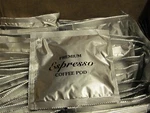 10 Single Serving-melitta 55MM Compressed Premium Espresso Coffee Pods. Fixed Price $19.99.