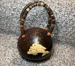 Handmade Coconut Shell Purse Hawaiian Aloha Zipper Bag. Fixed Price $19.99.