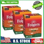 3 Box Folgers Colombian Decaffeinated Coffee, Medium Roast, 24 Count. Fixed Price $45.25.