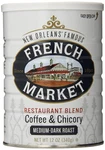 French Market Medium-dark Roast Restaurant Blend Ground Coffee & Chicory, 12 Oz. Fixed Price $15.88.