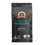 Alex's Low Acid Organic Coffee - Half Caff Fresh Ground (12OZ). Fixed Price $59.97.