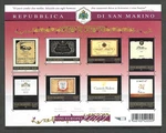 San Marino # 1730 Po Fresh Mini Sheet Wine Labels ('25 Scv $12.50). Fixed Price $5.50.