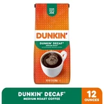 Dunkin Decaf Original Blend Ground Coffee, Medium Roast, 12 Oz, Bag New. Fixed Price $6.20.
