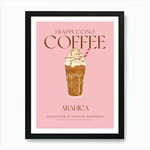 Frappuccino Coffee Arabica Art Framed Wall Poster Canvas Print Picture. Fixed Price $46.93.