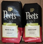 Peet's Coffee Decaf Major Dickason's Dark Roast Ground 2-BAGS Read Desc. Fixed Price $28.98.