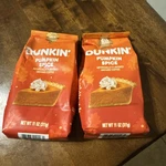 Lot Dunkin' Donuts Pumpkin Spice Ground Coffee 11 Oz Each Exp 07/2026 New. Fixed Price $13.99.