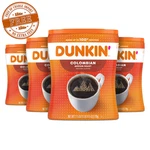 4 Pack Dunkin Colombian Medium Roast Ground Coffee, 27.5 Oz Canister Free Ship. Fixed Price $69.18.