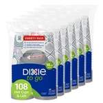 Dixie To Go Paper Coffee Cups With Lids, 16 Oz, 108 12 Ounce, Designs Vary. Fixed Price $54.78.