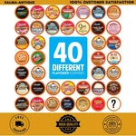 Two Rivers Flavored Coffee Variety Pack 40 Ct Compatible With Keurig. Fixed Price $28.99.