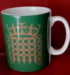 House Commons British Memorabilia Strength & Safety Tea/ Coffee Mug.. Fixed Price $14.99.