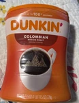 Dunkin 100% Fresh Colombian Medium Roast Ground Coffee, 27.5 Oz. Canister,new. Fixed Price $12.88.