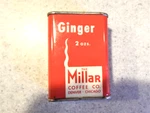Ginger Spice Tin - Millar Coffee Co. Denver & Chicago. Fixed Price $15.99.