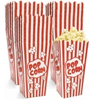 Red/white Stripe Bags, "pop Corn", Food-grade Grease Resistant, 54 Pack. Fixed Price $60.00.