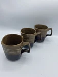 Gourmet Expressions Canyon Trail Coffee Mug Brown 4" Set 3 Three Excellent. Fixed Price $29.99.