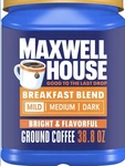 Maxwell House Breakfast Blend Mild Roast Ground Coffee, 38.8 Oz Canister. Fixed Price $26.66.