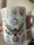 Vintage Commemorative Ceramic Coffee Mug/president Carter & Previous Presidents. Fixed Price $75.00.