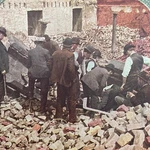 Antique 1910S San Francisco Earthquake Safe Vaults Stereoview Photo Card 2300-02. Fixed Price $19.99.