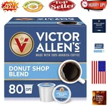 Victor Allen's Donut Shop Blend Coffee Pods - Medium Roast, 80 Count. Fixed Price $62.99.