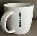 Starbucks 2015 Coffee 14 Oz Mug Cup White Green Letters, Nwt. Fixed Price $17.99.