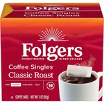 Folgers Coffee Singles Classic Roast Medium 19 Count. Fixed Price $18.99.