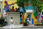 Photo:carnaval Mural On Building 2700 San Francisco California 2012. Fixed Price $13.49.