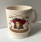 Vtg 1965 Historical Coffee Mug D'iberville Quebec Canada. Fixed Price $21.83.