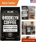 Brooklyn Coffee Whole Bean, Breakfast Blend Light Medium Roast 5LB Delicate, .... Fixed Price $83.99.