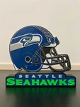 Seattle Seahawks 2026 Super Bowl Lx Champions Nfl Helmet Desk Display 9" Wide. Fixed Price $28.99.