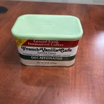 Vtg. French Vanilla Cafe De-caf General Foods/international Coffee Tin-see Notes. Fixed Price $8.99.