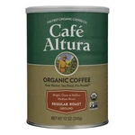 Cafe Altura - Organic Ground Coffee Regular Roast Case 6 12 Oz.. Fixed Price $121.94.