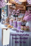 Coffee Cookie Pastry Party Favors Candy Bags Self Tin Tie 100CT 1LB Thick. Fixed Price $32.84.