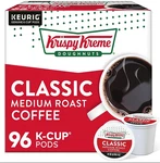 Krispy Kreme Doughnuts, Classic, K-cup Pods, Medium Roast Coffee, 96 Count. Fixed Price $61.69.