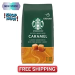Starbucks Arabica Beans Caramel, Naturally Flavored, Ground Coffee, 11OZ New. Fixed Price $10.00.