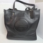 Coach Dempsey Tote C3078 Black Pebbled Leather Logo Shoulder Bag Purse City Chic. Fixed Price $149.99.