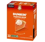 Dunkin' Pumpkin Spice Flavored Medium Roast Coffee Keurig 22 Ct - Exp: 7/2026. Fixed Price $14.99.