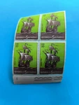 Lire 10 Caracca 1550 - Rep. San Marino Quartina Collectible Stamps. Fixed Price $12.56.