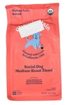 Chamberlain Coffee Social Dog Medium Roast Ground 12OZ Bag Organic Arabica. Fixed Price $15.00.