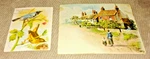 Vintage 2 Victorian Trade Cards Arm & Hammer Birds Coffee Town Street Orig 1890S. Fixed Price $17.99.