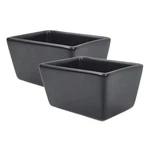 2PCS Matte Black Porcelain Sugar Packet Holder Tea Bag Bowl 5 Oz Coffee. Fixed Price $25.26.